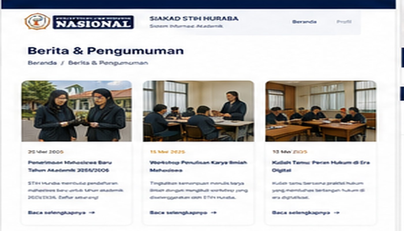 Mahasiswa menerima informasi akademik